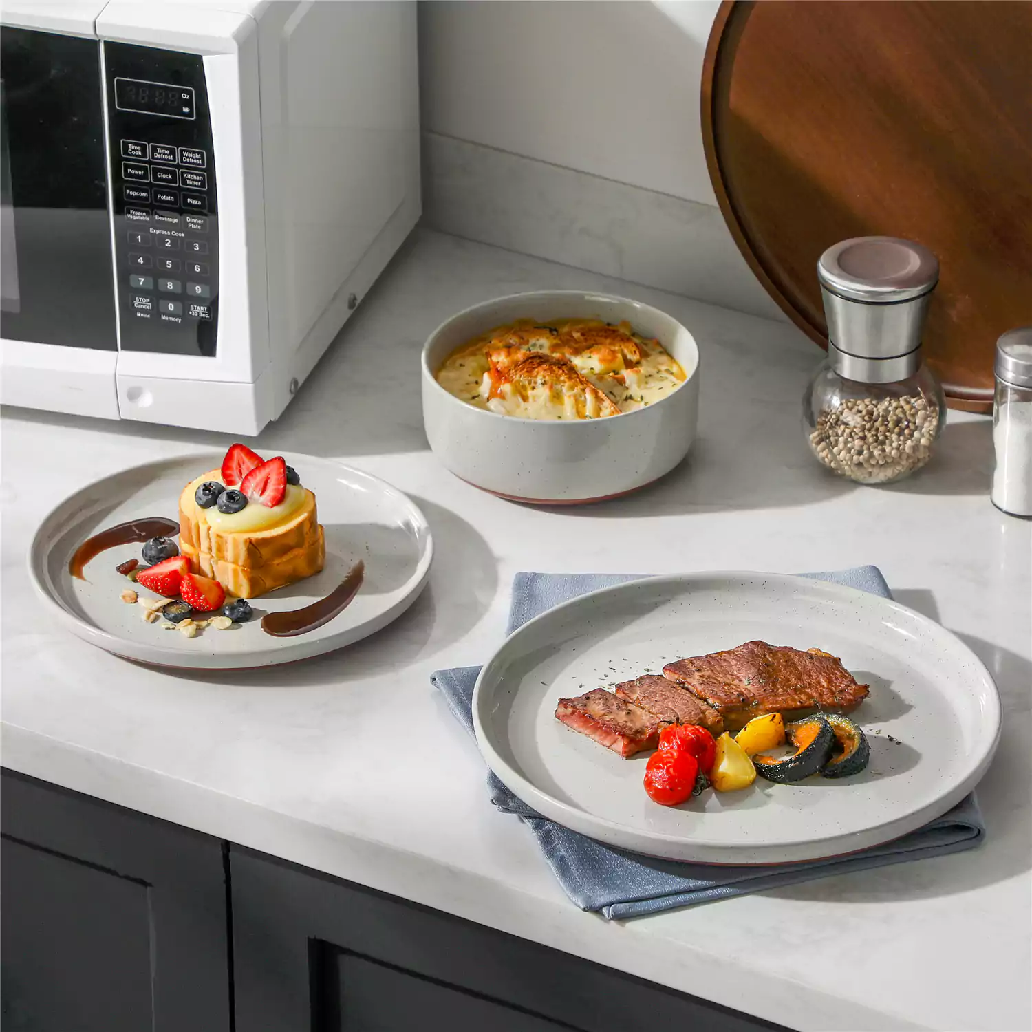 Tara Multicolor 12-Piece Stoneware Dinnerware Set - Image 13