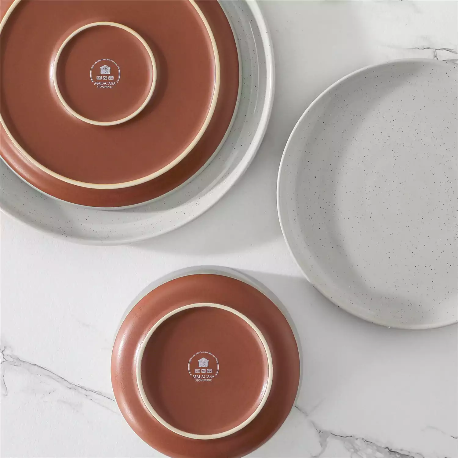 Tara Multicolor 12-Piece Stoneware Dinnerware Set - Image 21