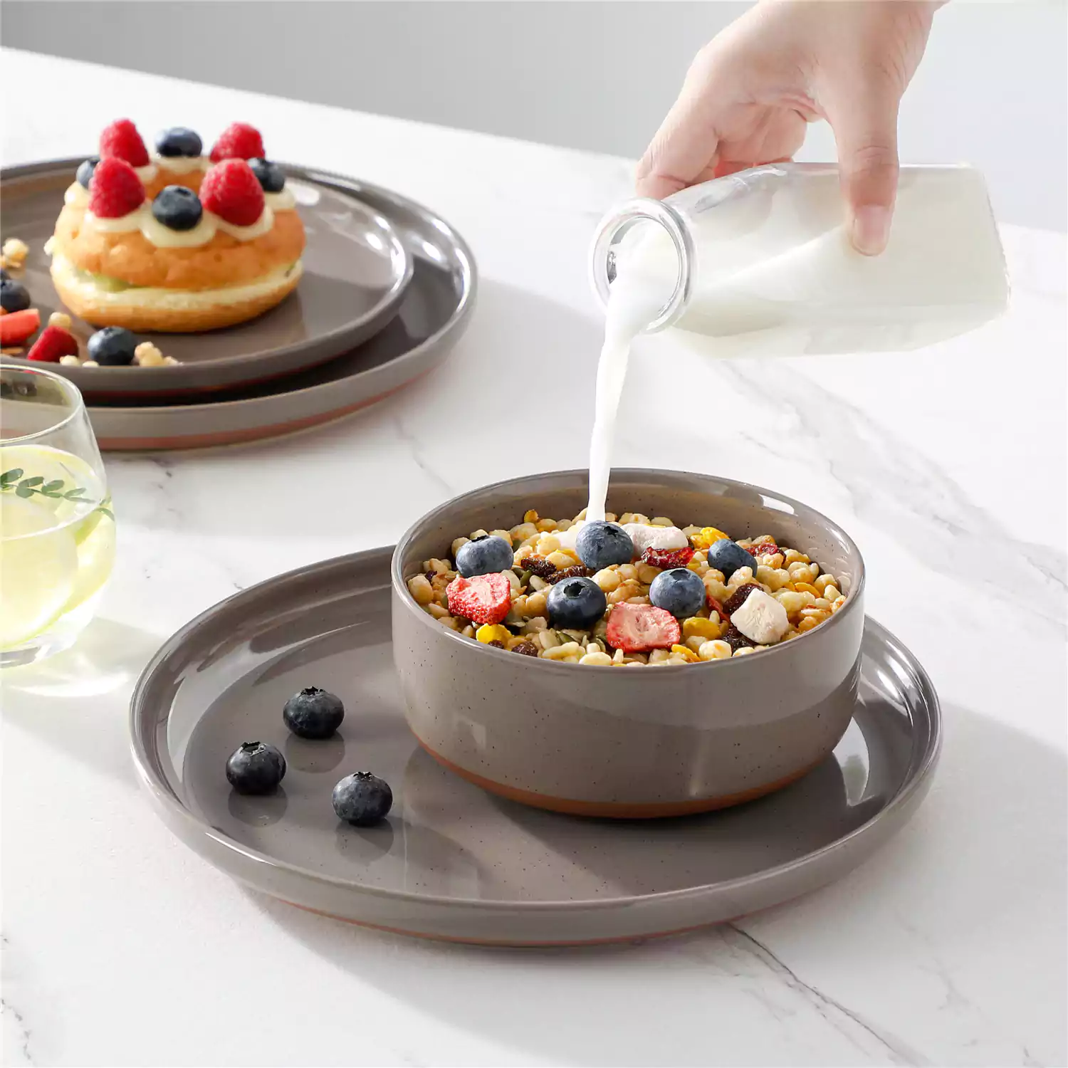 Tara Multicolor 12-Piece Stoneware Dinnerware Set - Image 27