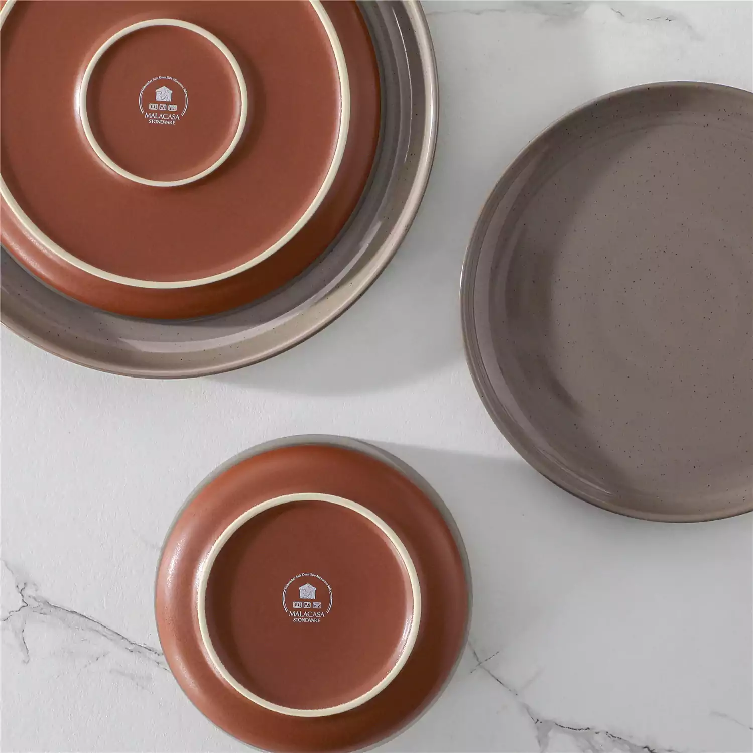 Tara Multicolor 12-Piece Stoneware Dinnerware Set - Image 32