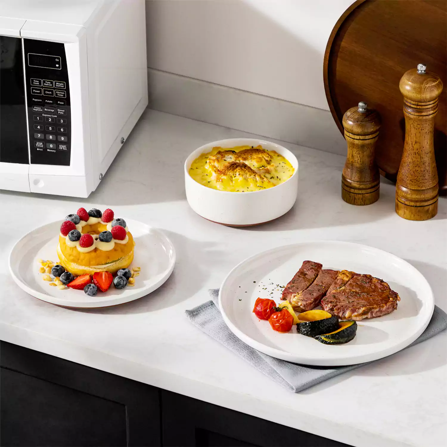 Tara Multicolor 12-Piece Stoneware Dinnerware Set - Image 35
