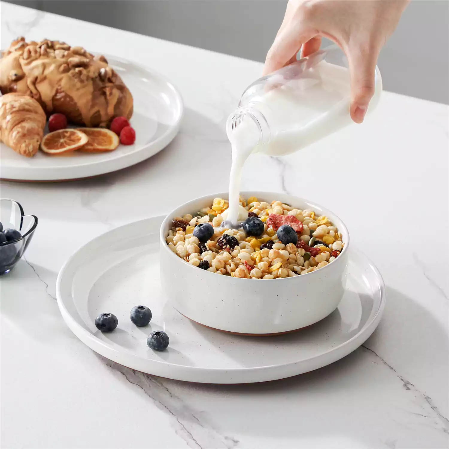 Tara Multicolor 12-Piece Stoneware Dinnerware Set - Image 38