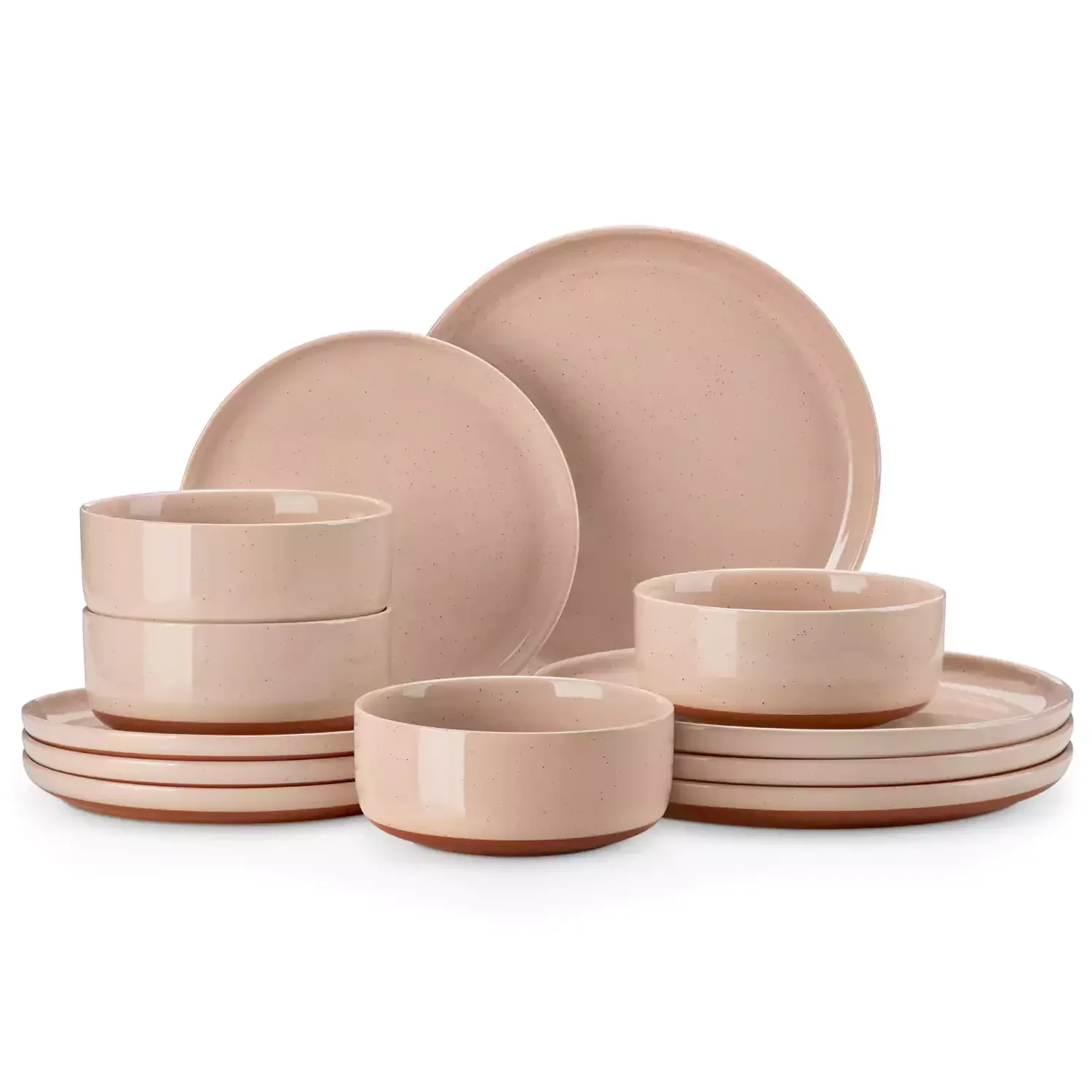 Tara Multicolor 12-Piece Stoneware Dinnerware Set - Image 45
