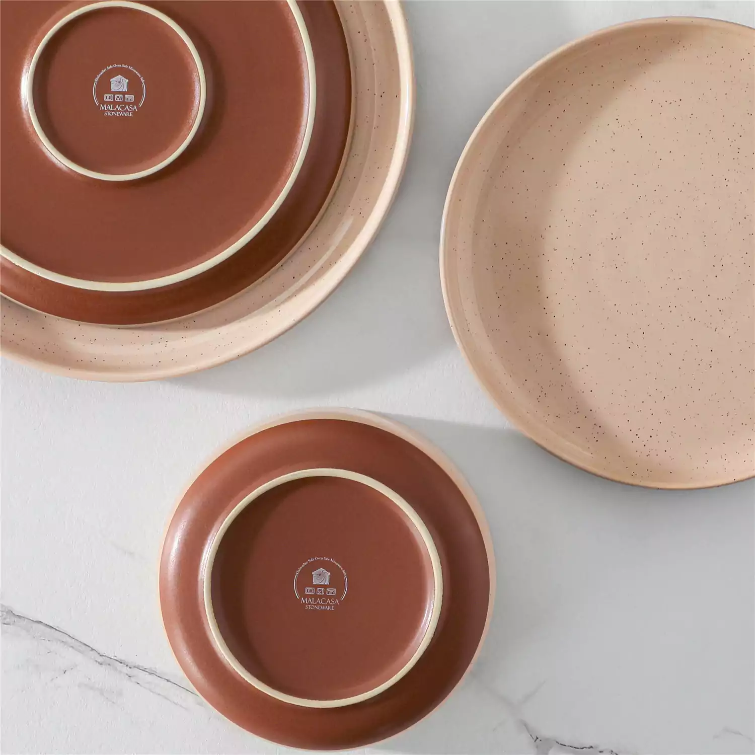 Tara Multicolor 12-Piece Stoneware Dinnerware Set - Image 54