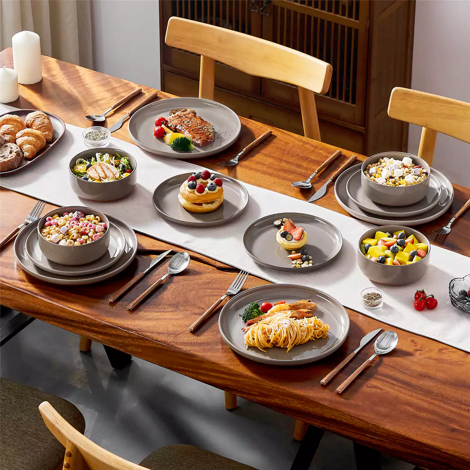 Tara Multicolor 24 Piece Dinnerware Set for 8 - Image 11