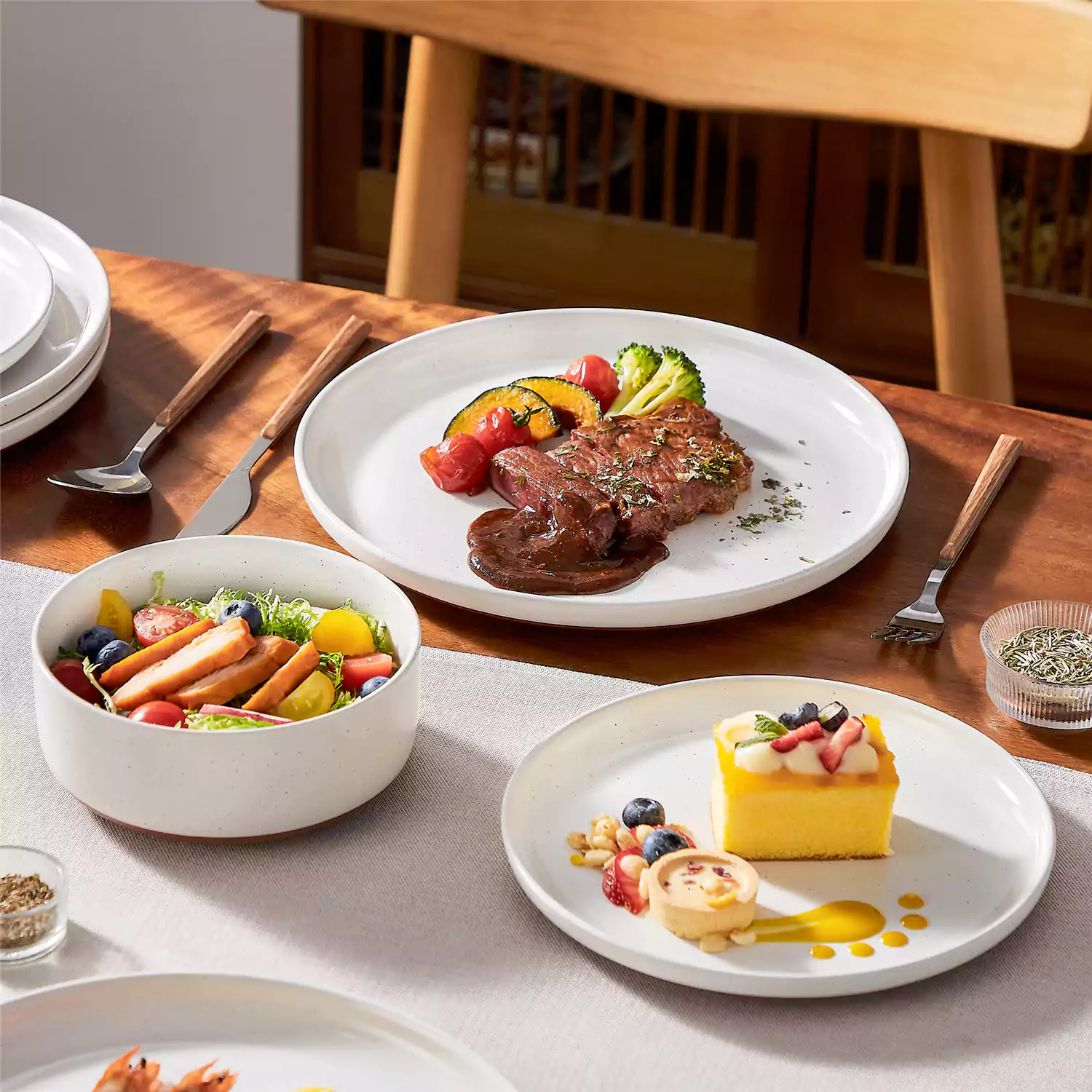 Tara Multicolor 24 Piece Dinnerware Set for 8 - Image 23