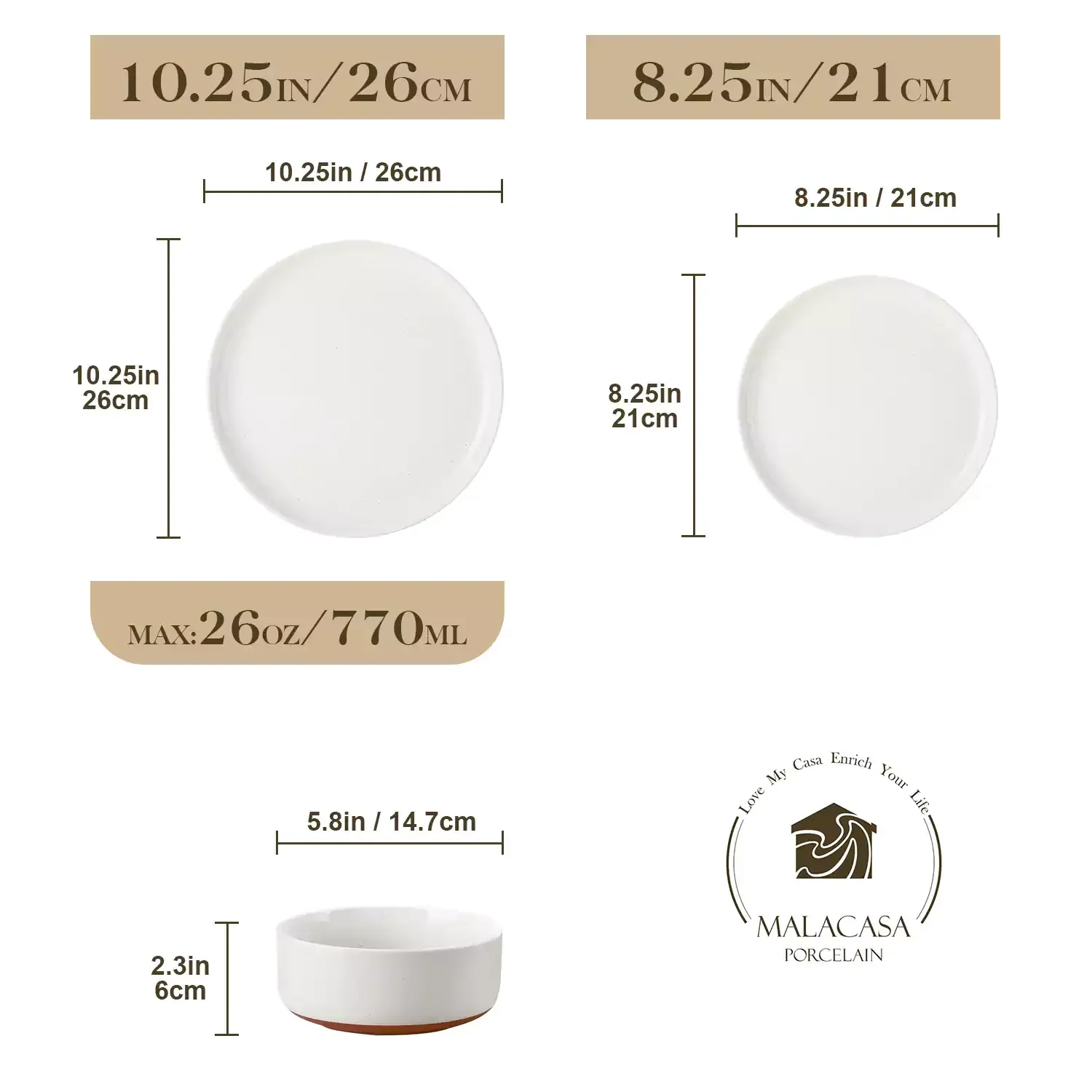 Tara Multicolor 24 Piece Dinnerware Set for 8 - Image 28