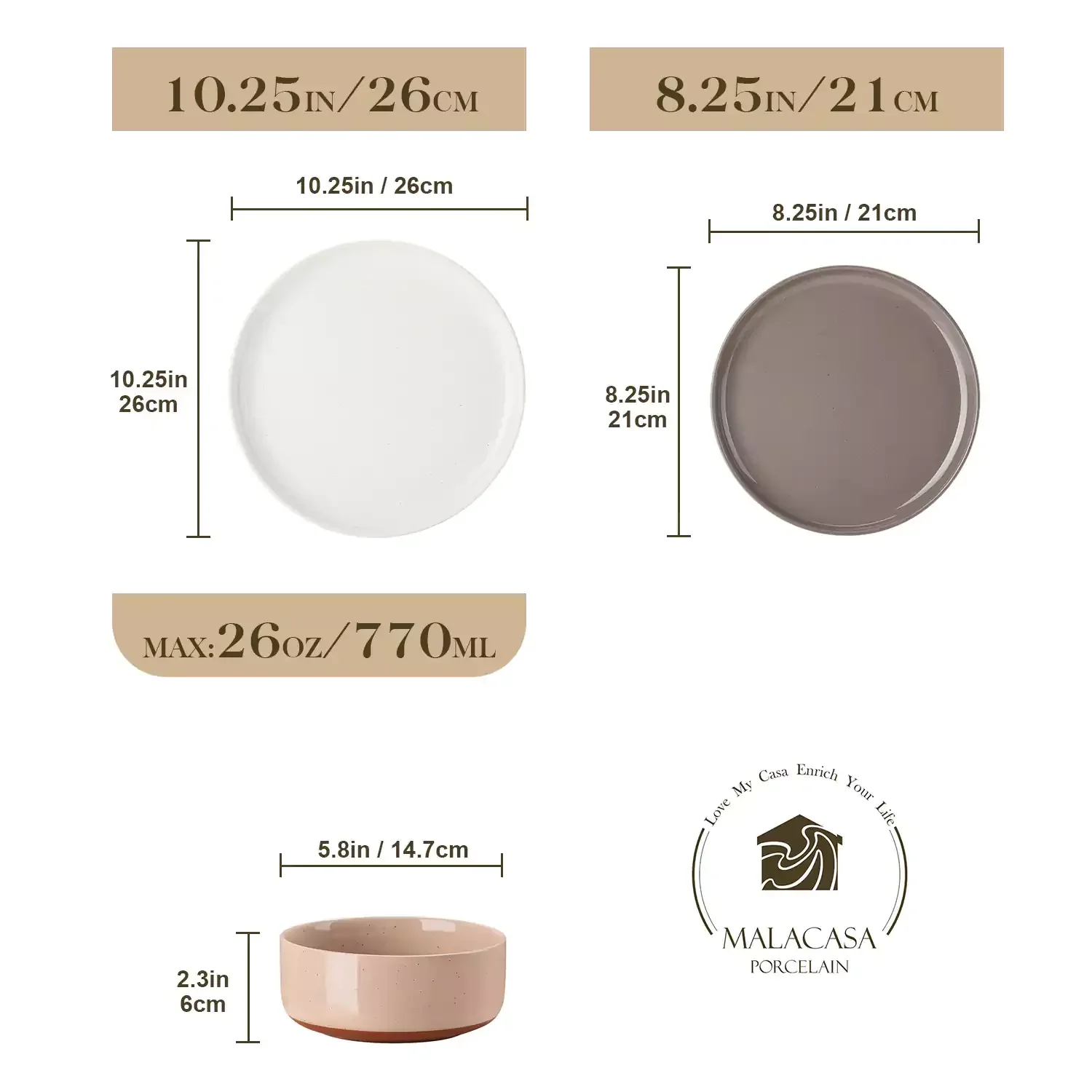 Tara Pink 24 Piece Dinnerware Set for 8 - Image 35