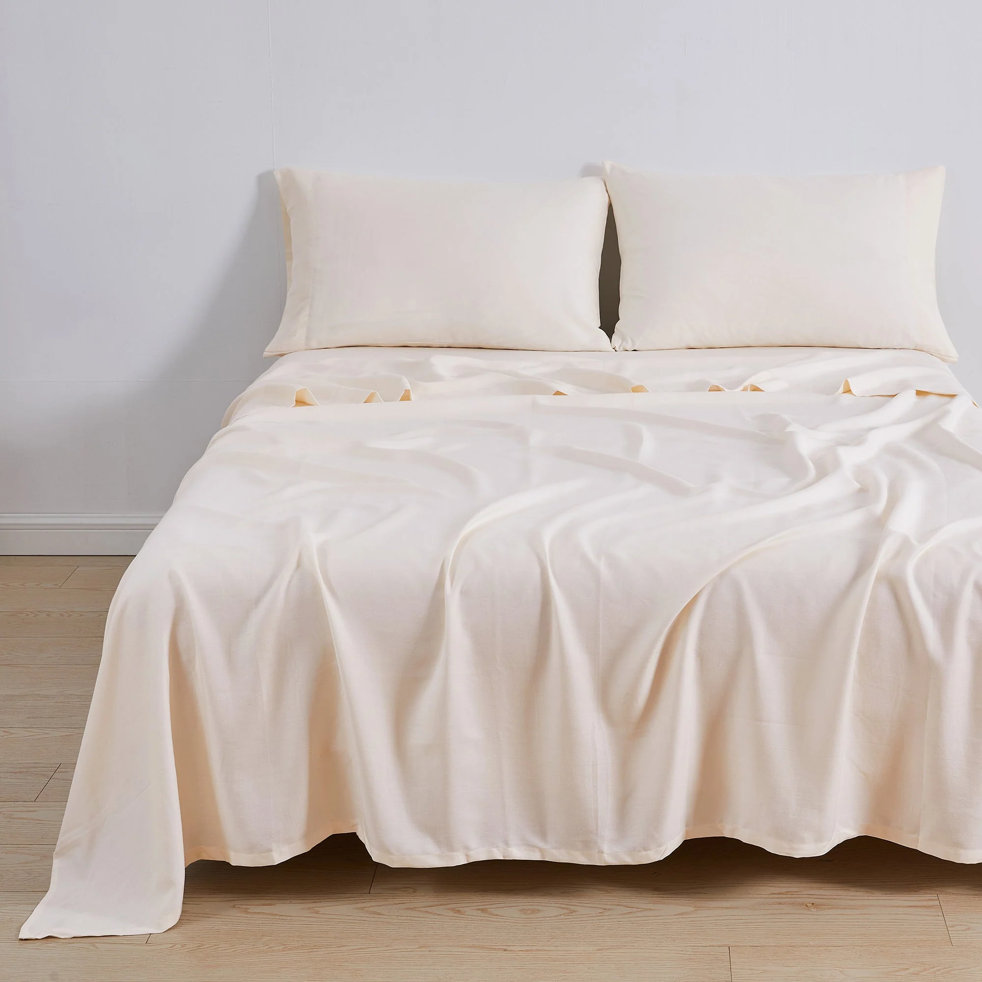 TENCEL™ Lyocell & Linen Blend Sheet Set - Magdalena Collection - Image 8