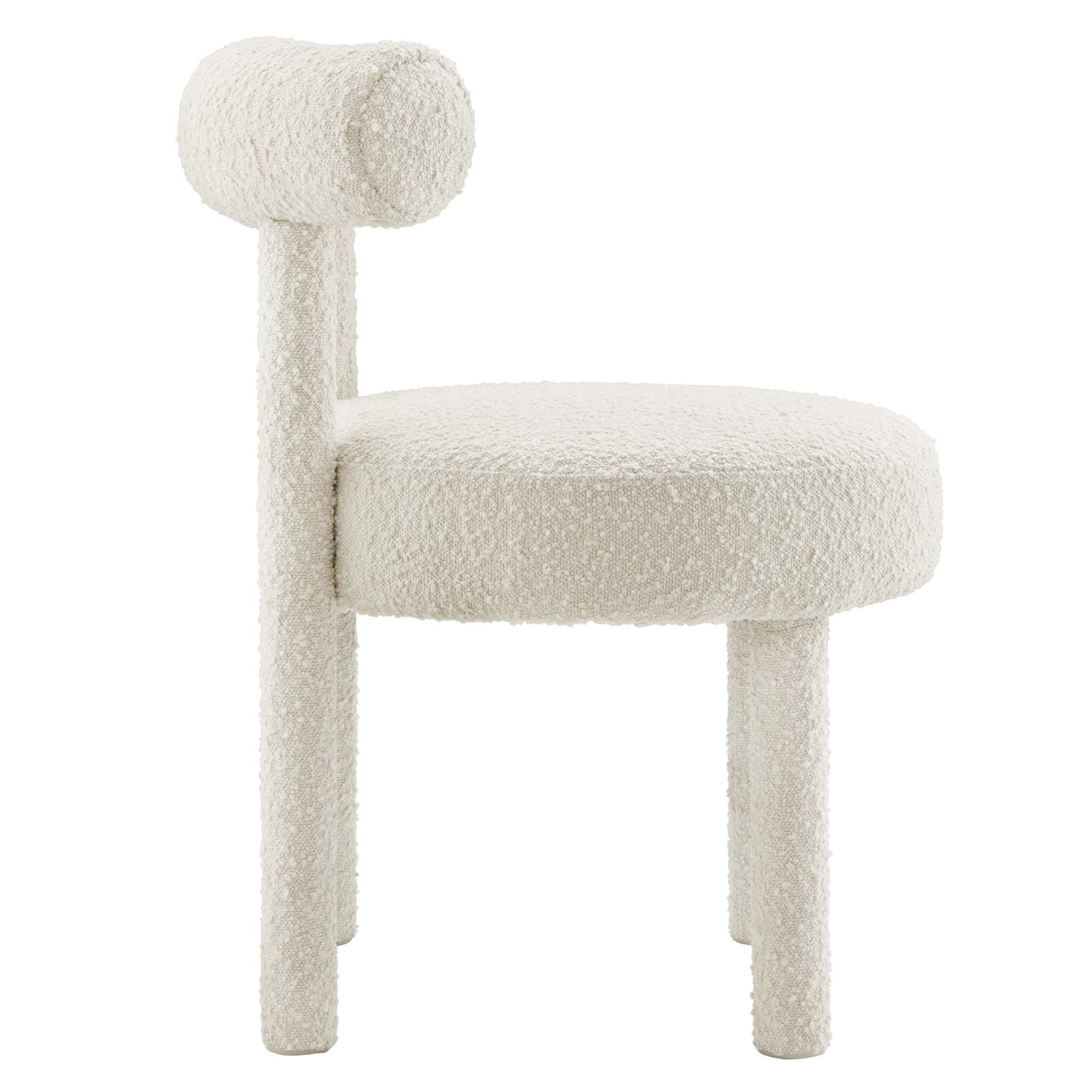 Toulouse Boucle Fabric Dining Chair Set of 2 by Modway - Image 5