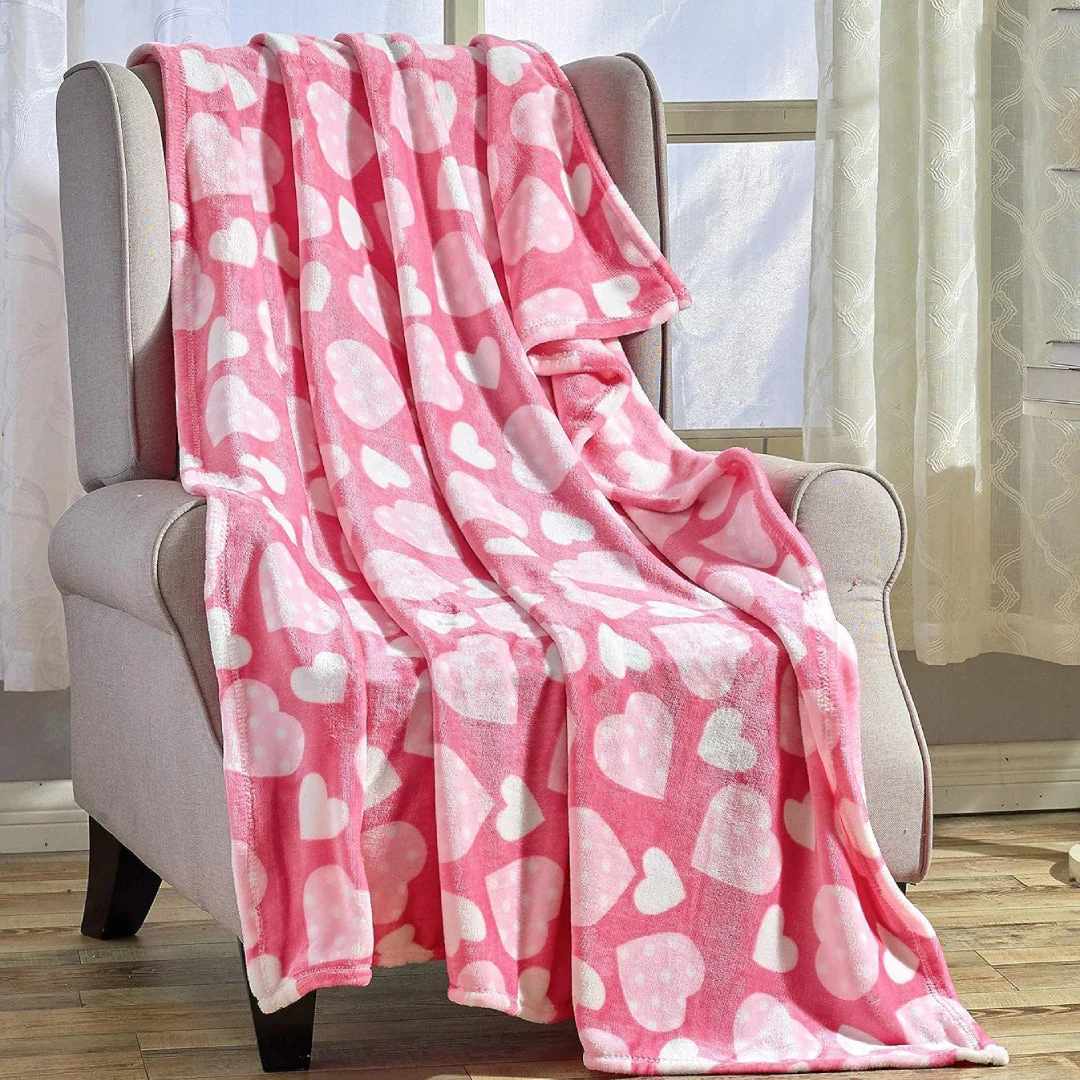 Ultra Plush Mothers Day Valentine's Day Heart-Themed Throw Blanket – Soft, Cozy, and Luxurious Fleece, 50" x 60" - Image 7
