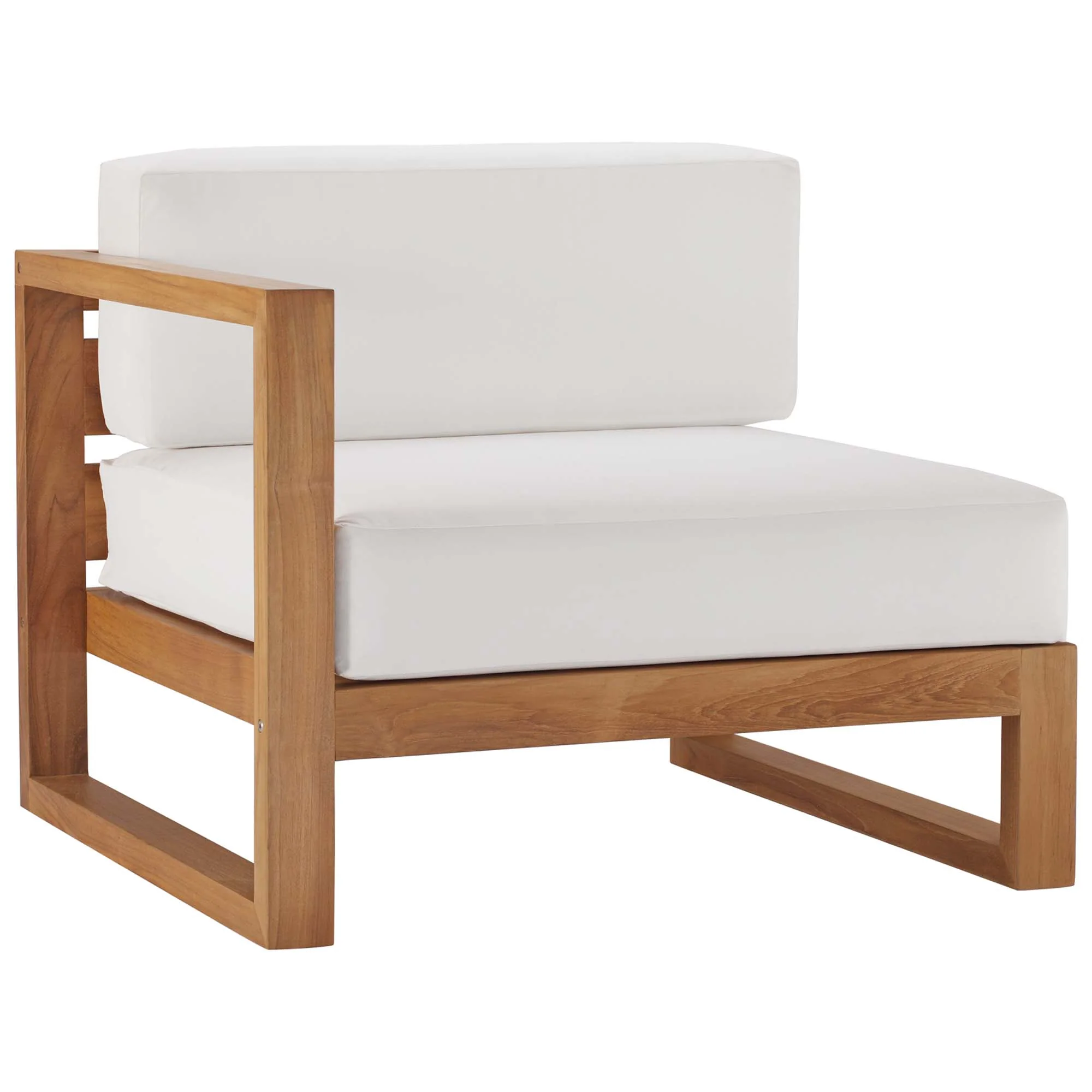 Upland 4-Piece Outdoor Patio Teak Wood Furniture Set - Image 3