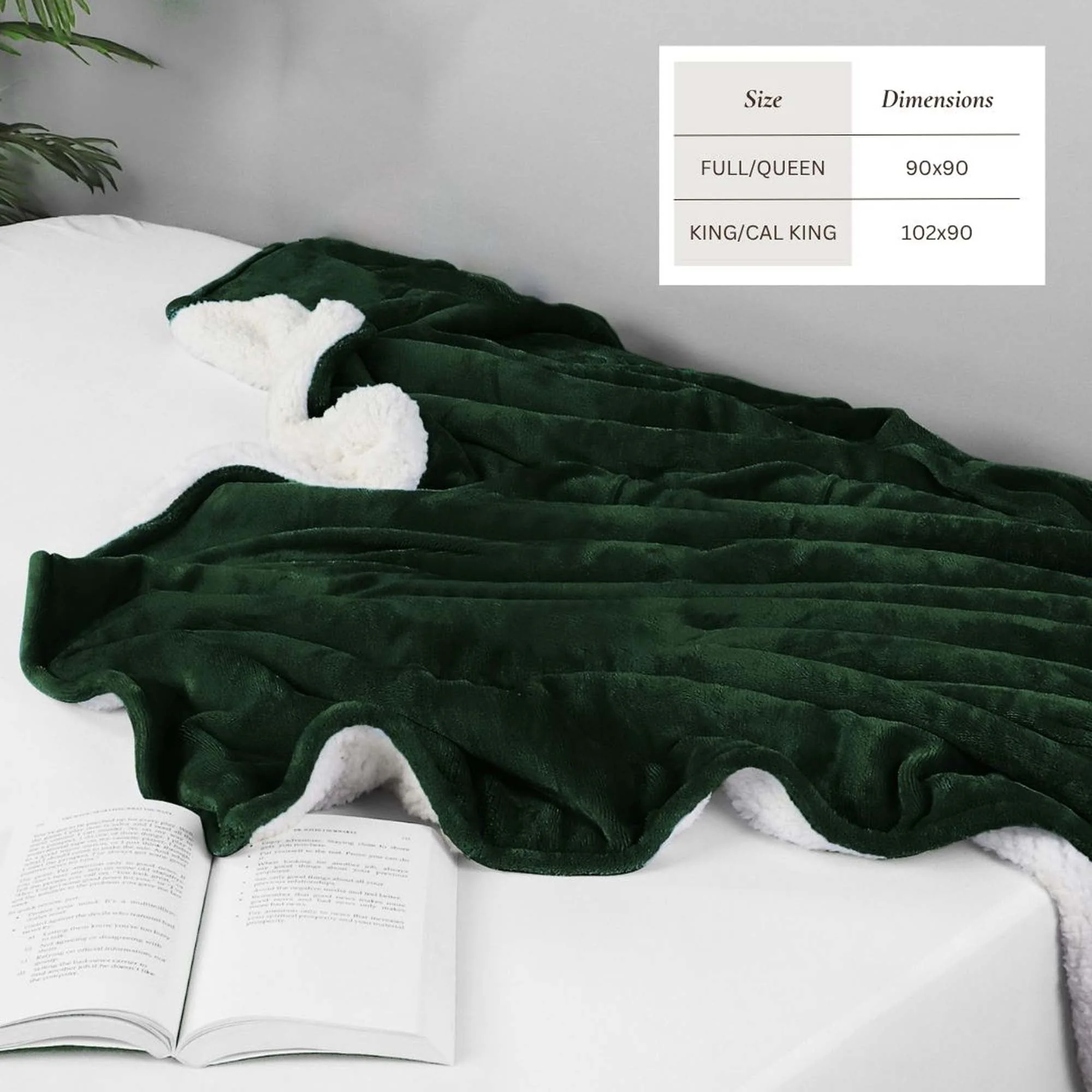 Velvet Plush Sherpa Bed Blanket - Sherpa Fleece Collection - Image 67