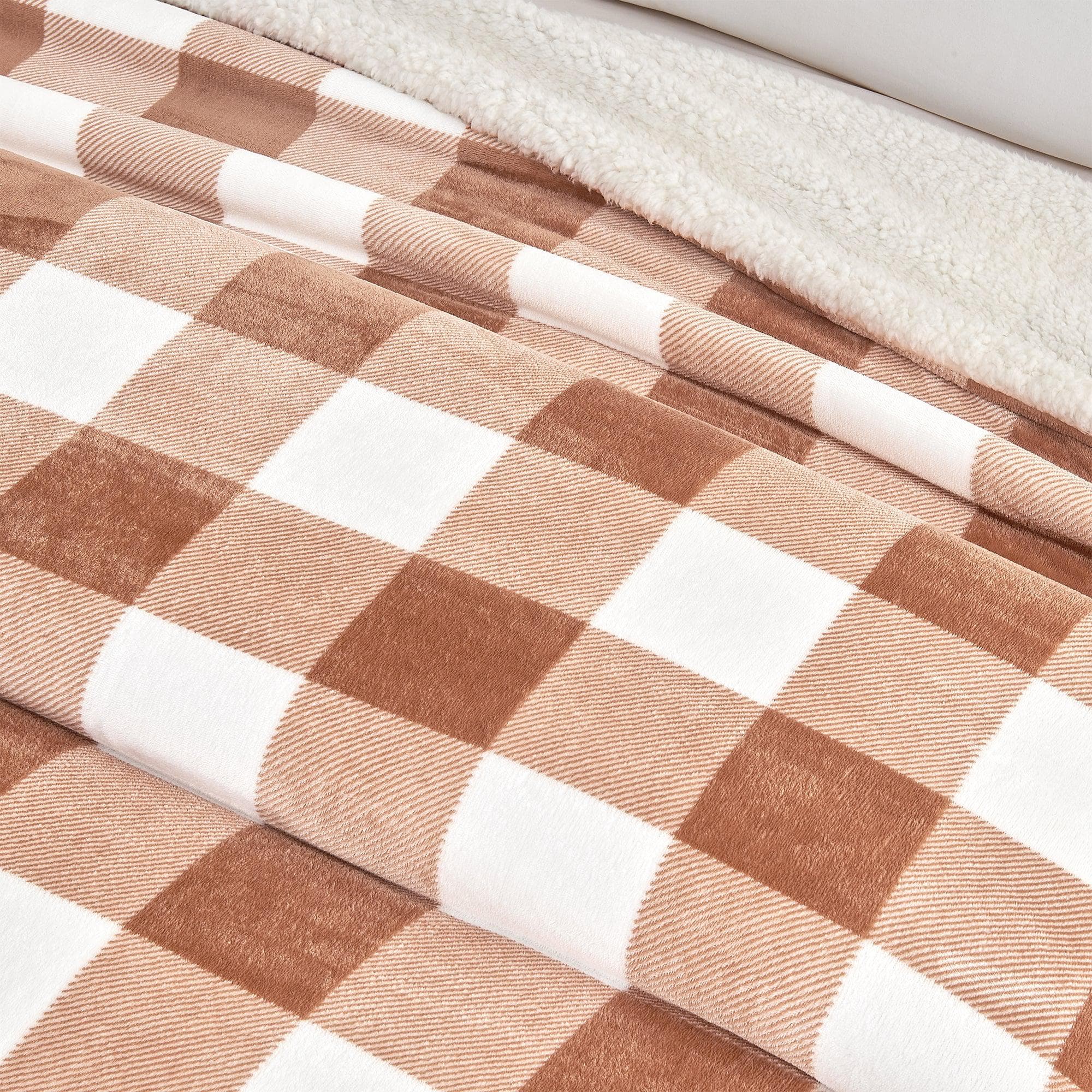 Velvet Plush Sherpa Luxury Bed Blanket - Kinsley Collection - Image 119