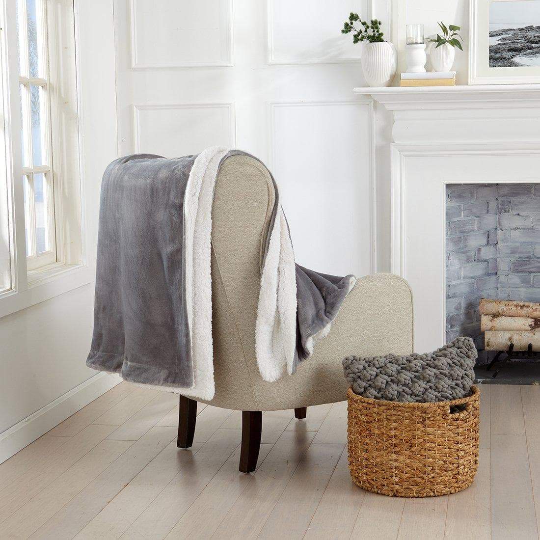 Velvet Plush Sherpa Luxury Bed Blanket - Kinsley Collection - Image 43