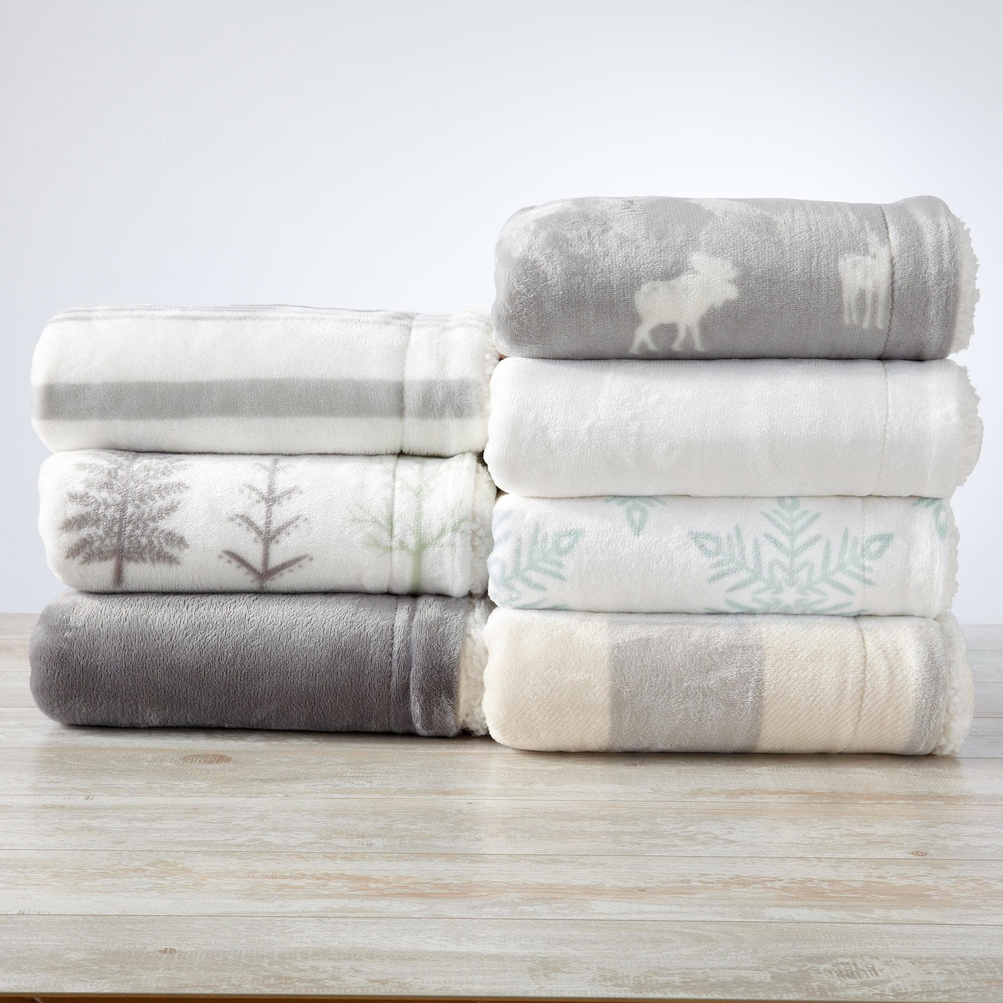 Velvet Plush Sherpa Luxury Bed Blanket - Kinsley Collection - Image 76