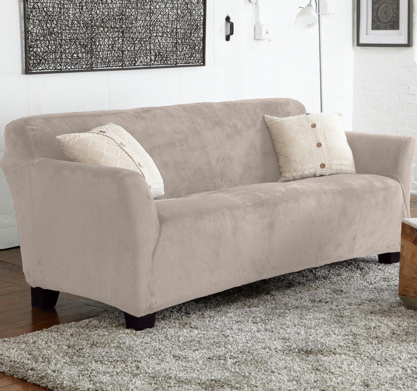 Velvet Stretch Slipcover - Gale Collection - Image 163