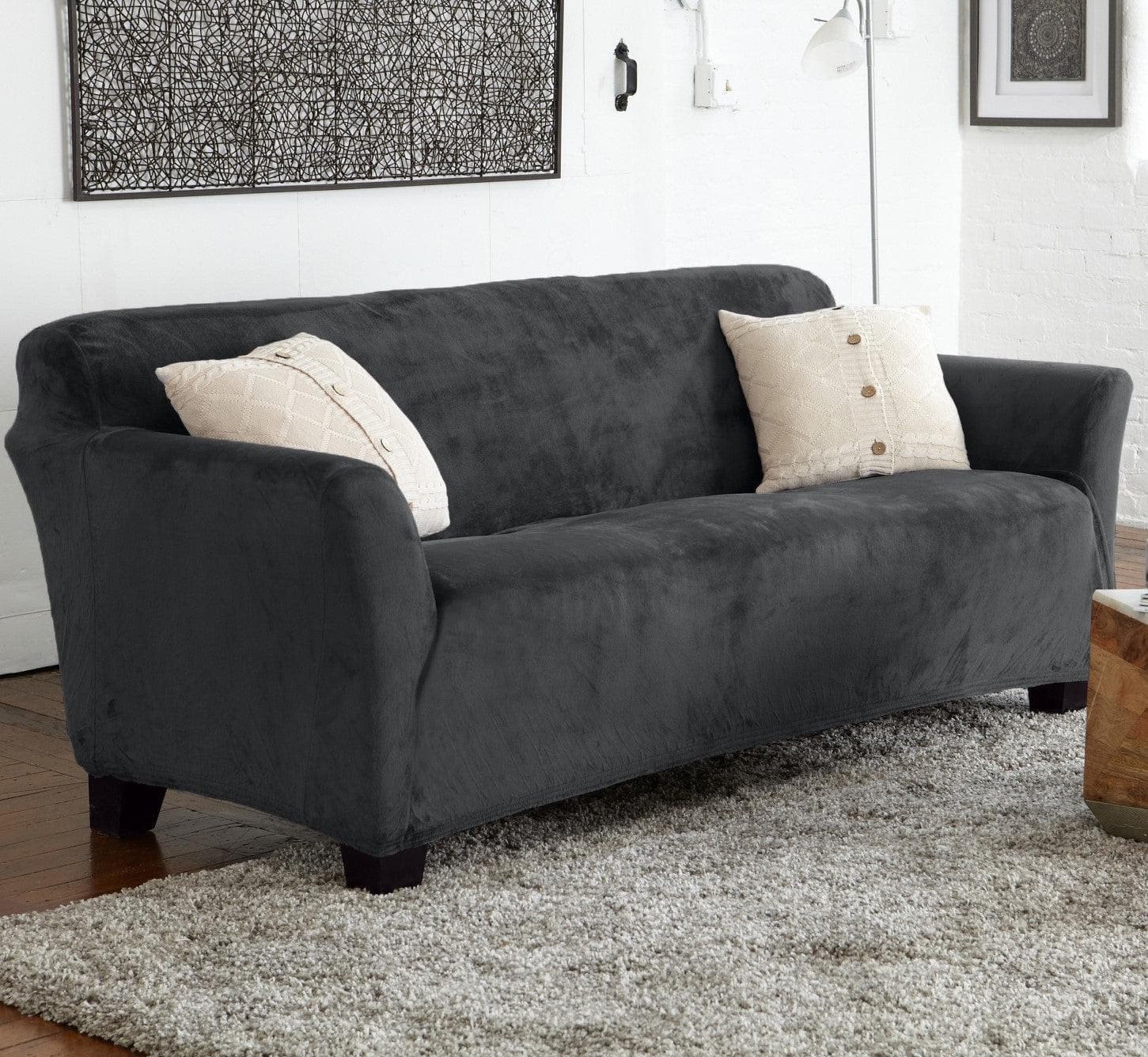 Velvet Stretch Slipcover - Gale Collection - Image 173