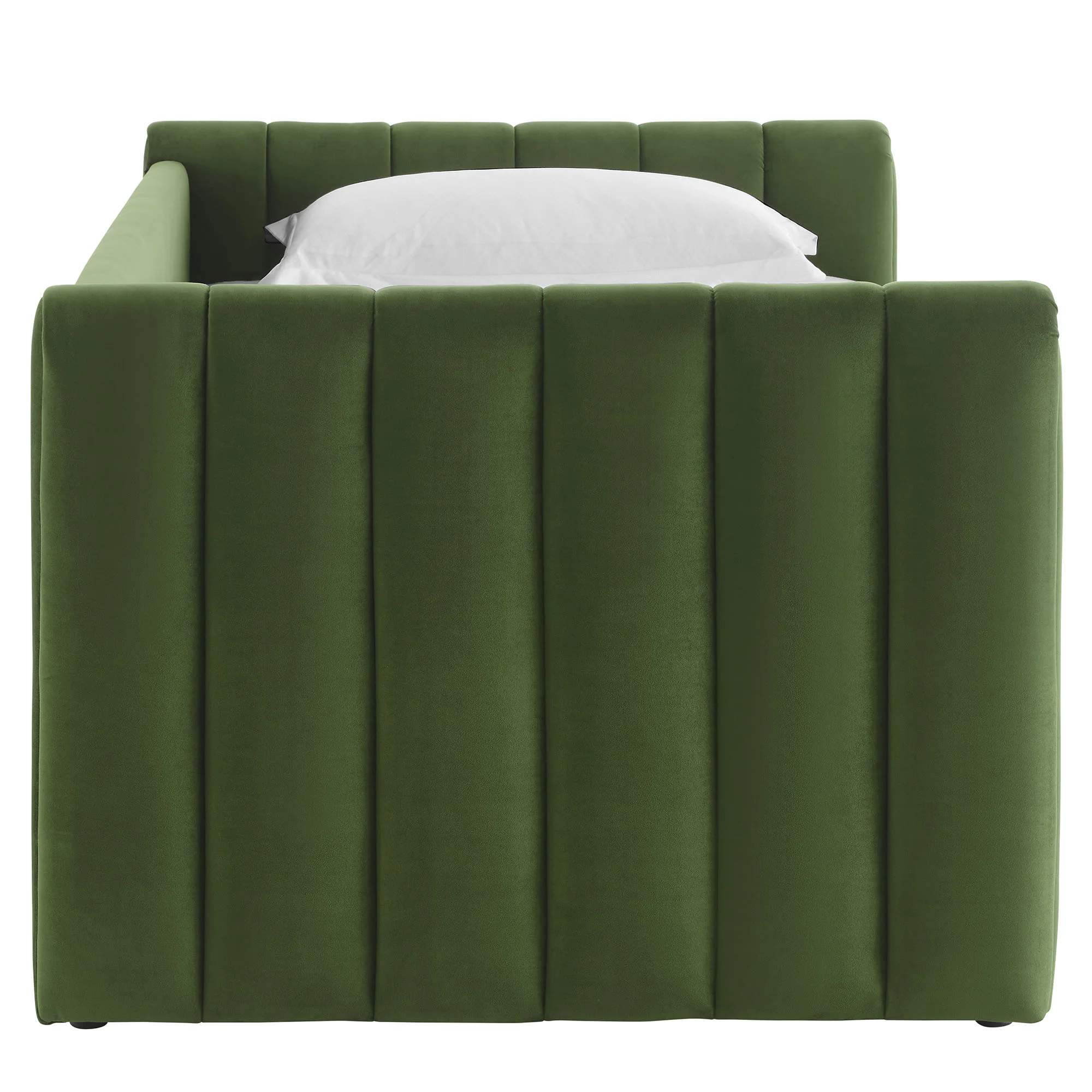 Veyla Channel Tufted Performance Velvet Twin Daybed With Trundle - Image 15