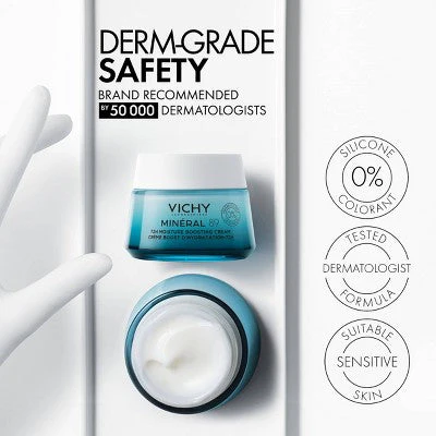 Vichy Mineral 89 Fragrance Free Face Cream - 1.69oz - Image 7
