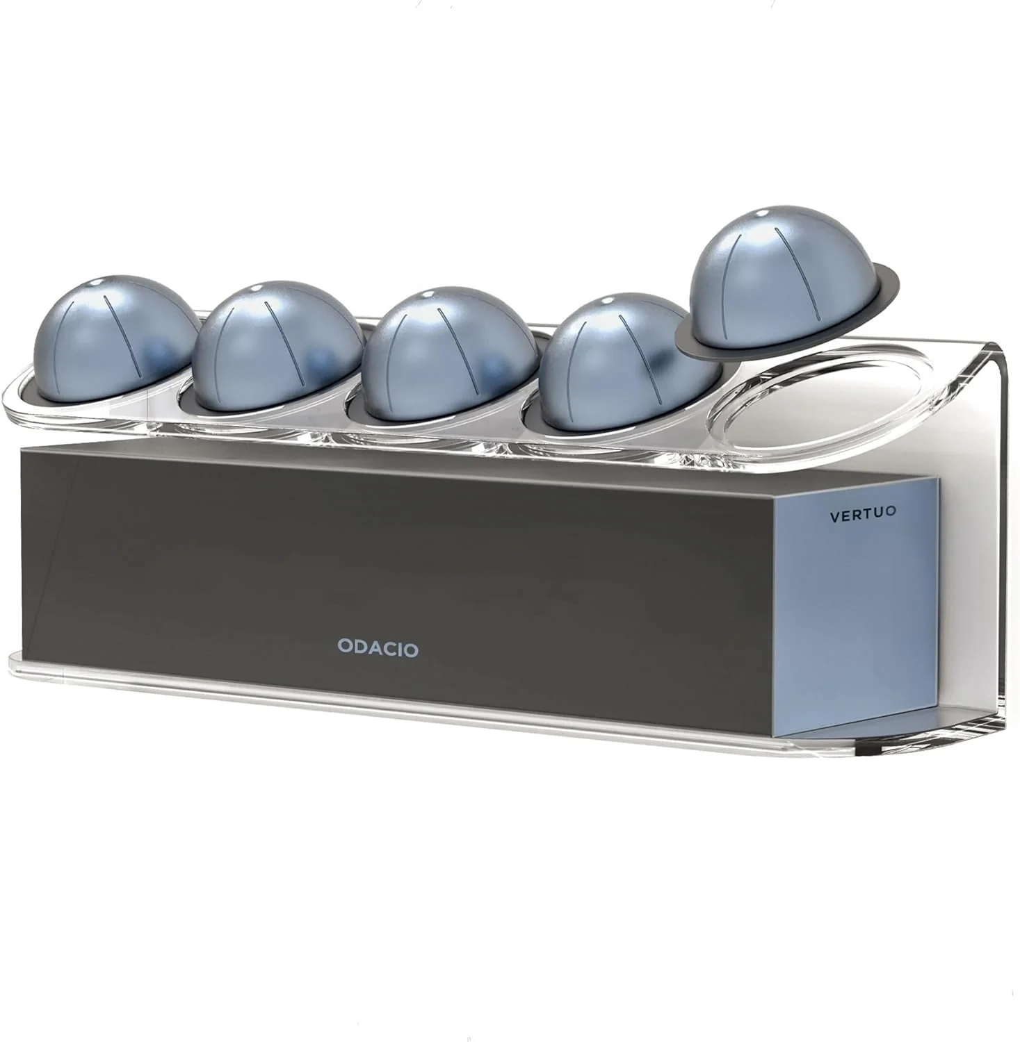 Wall Mounted Organizer for Nespresso Vertuo Pods, Easy-access Acrylic Holder for Original Vertuoline Box and 5 Coffee Pods (5 pods + 1 box) - Image 8