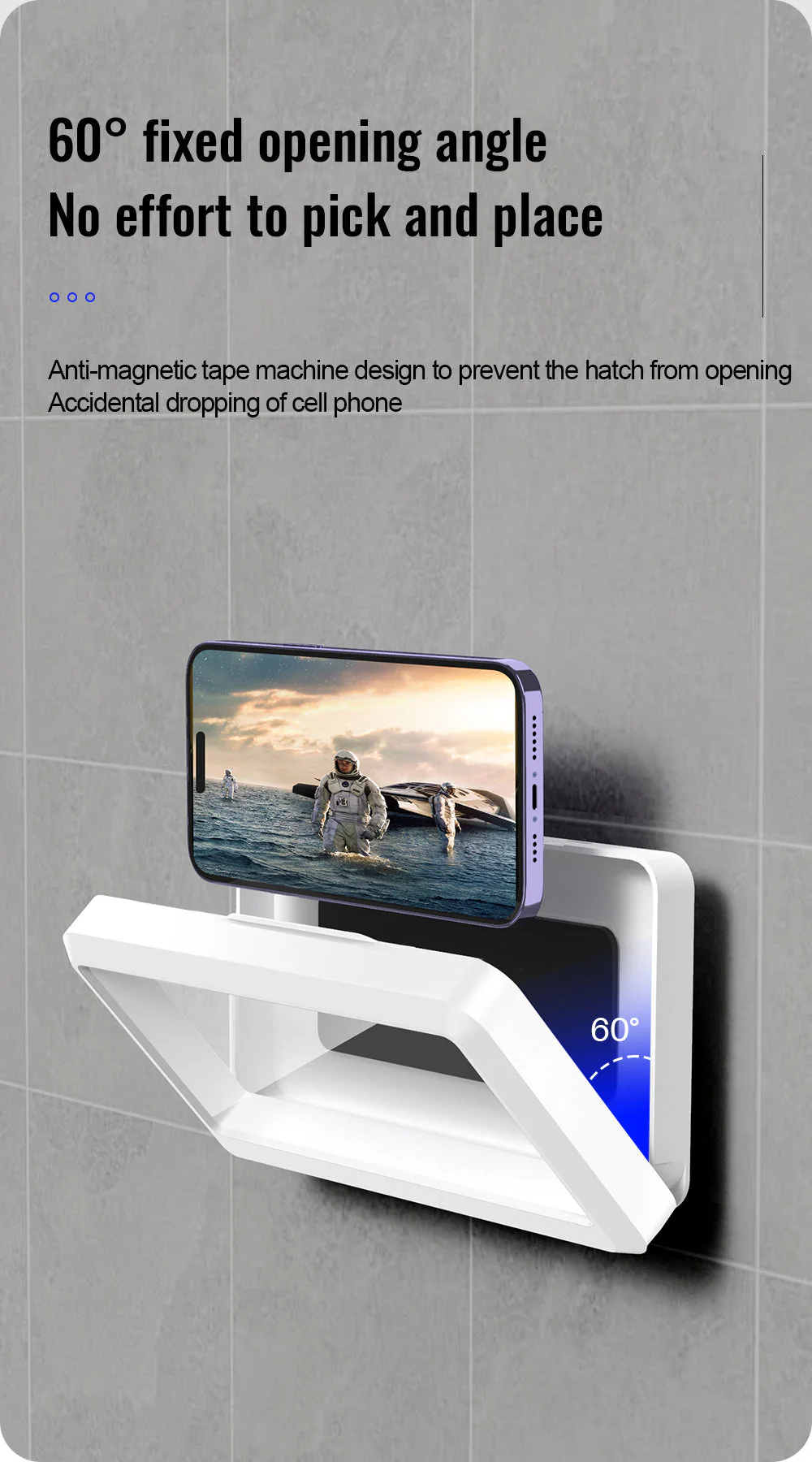Waterproof Shower 360 Degree Rotating Phone Holder with Touch Screen Capability - Image 12