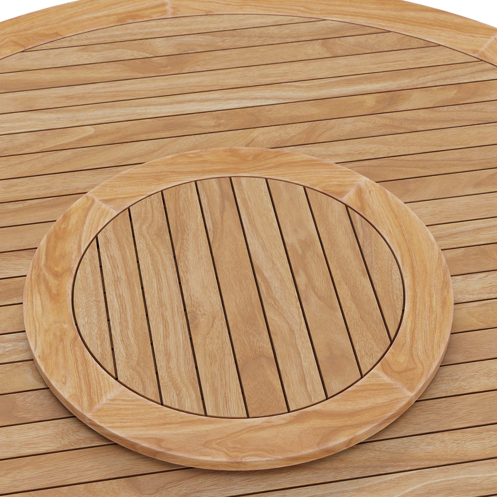 Wellspring 5-Piece Outdoor Patio Teak Wood Dining Set by Modway - Image 8