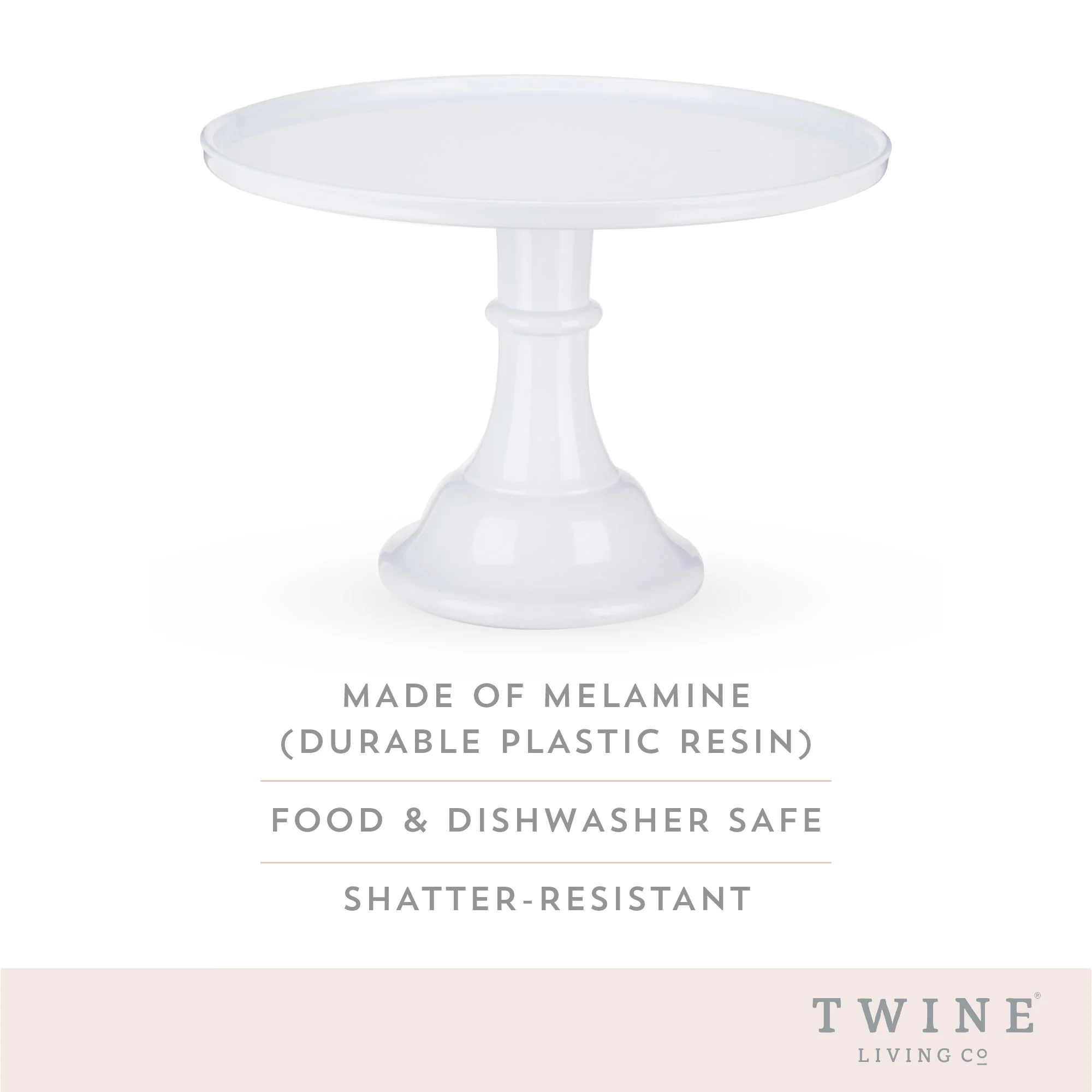 White melamine cake stand by twine living - Image 4