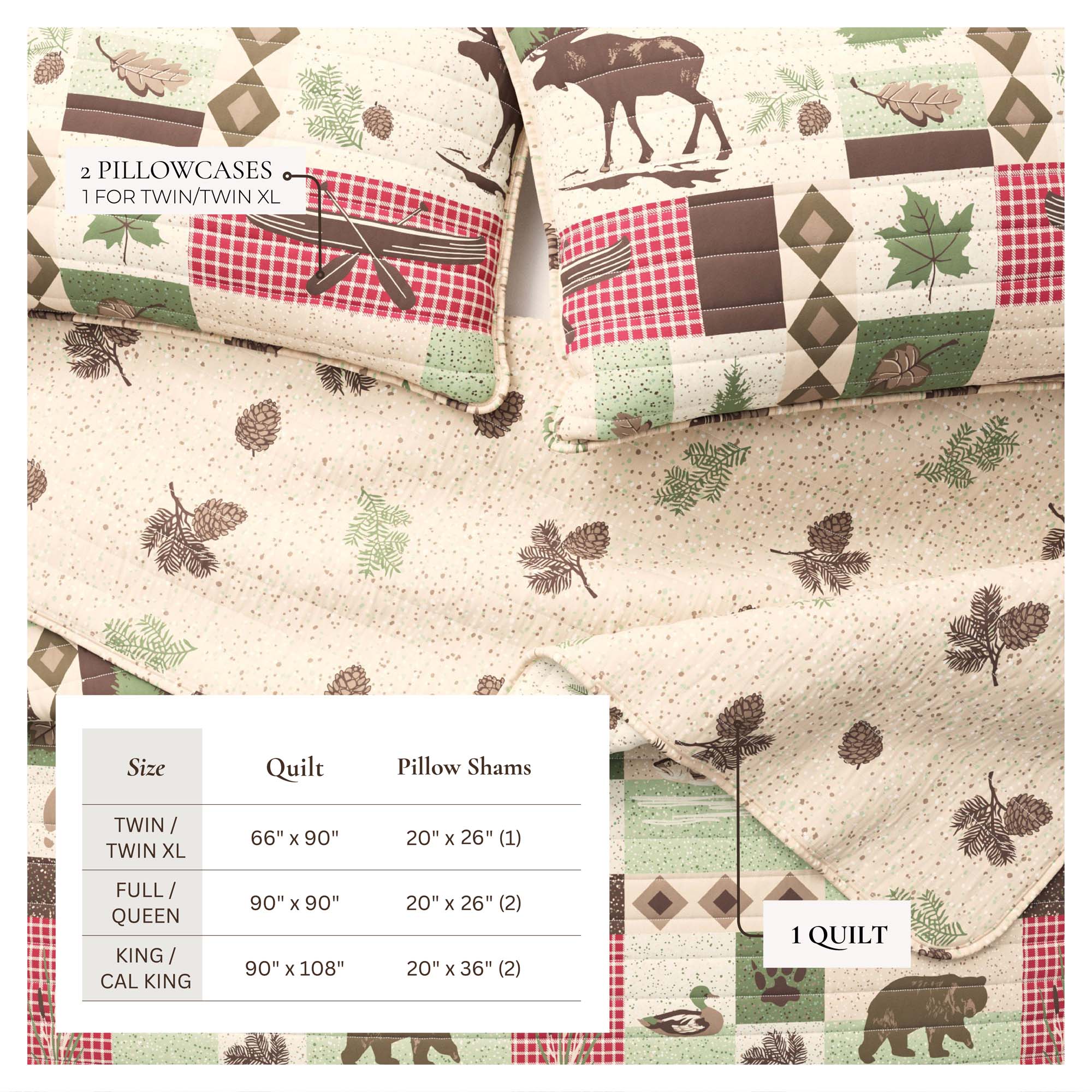Wilder Collection 3 Piece Lodge Quilt Set - Image 5