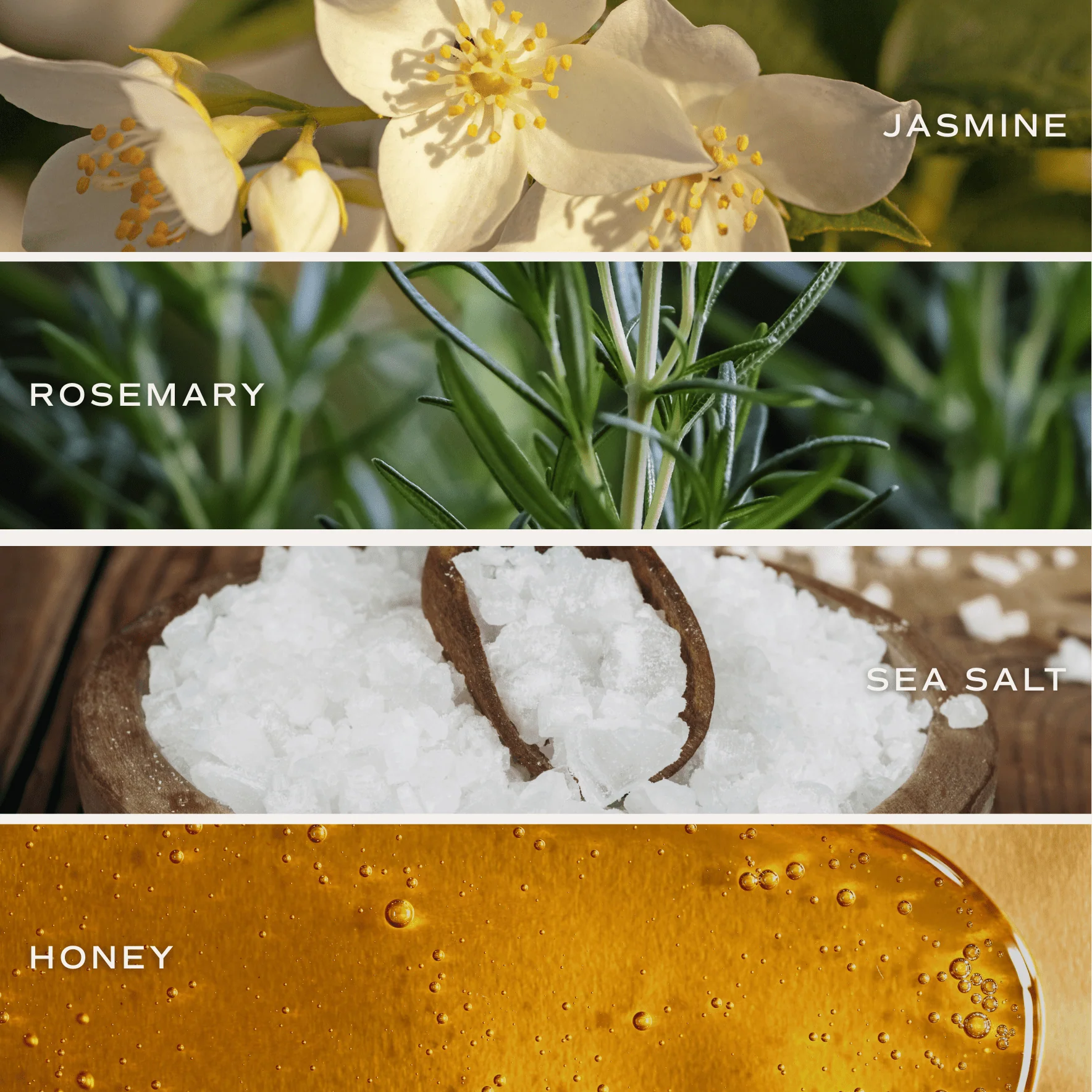 Wildflowers and Salt Soy Candle - Tinted Glass Jar - 12 oz - Image 3