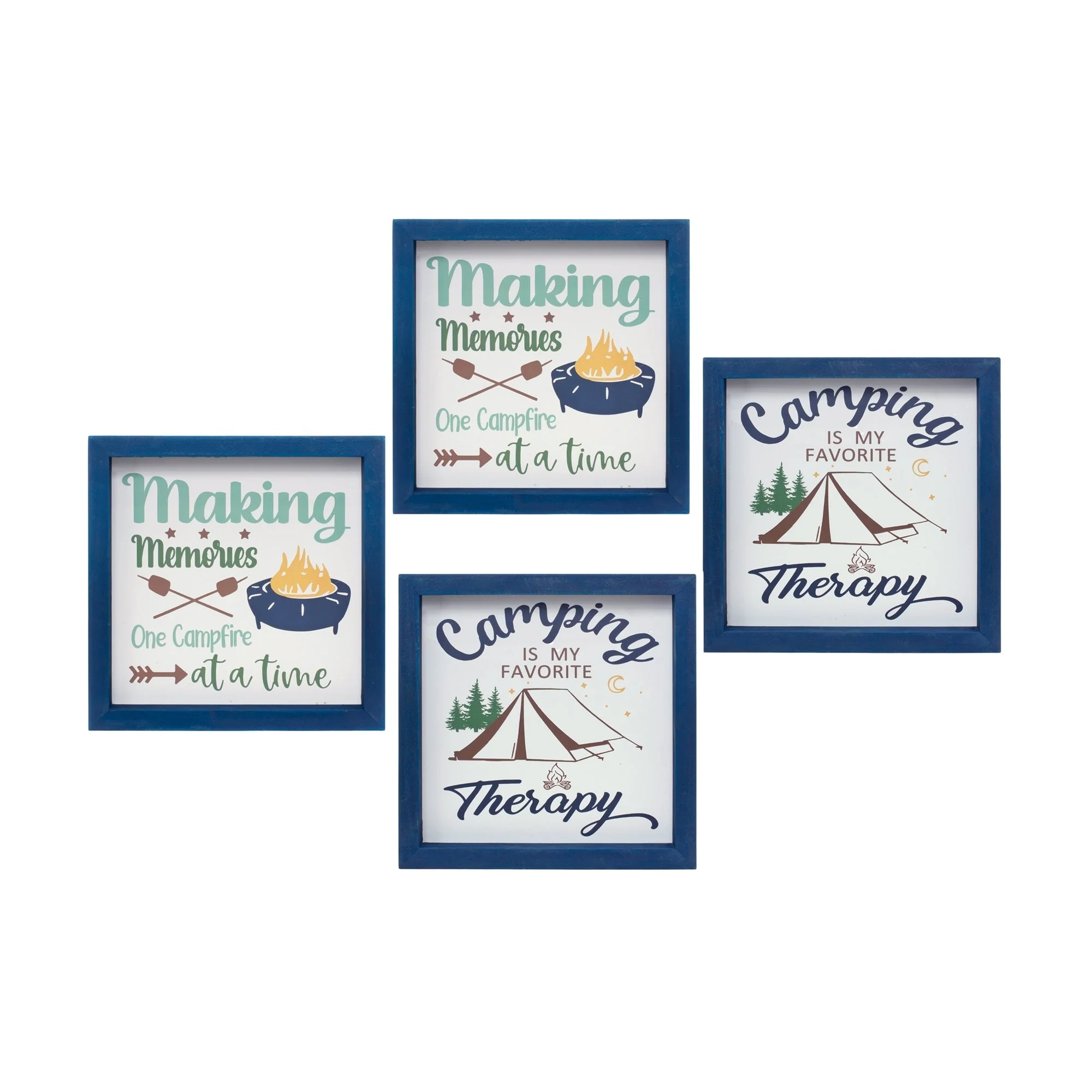 Wood Framed Camping Sentiment Sign (Set of 4) - Image 5