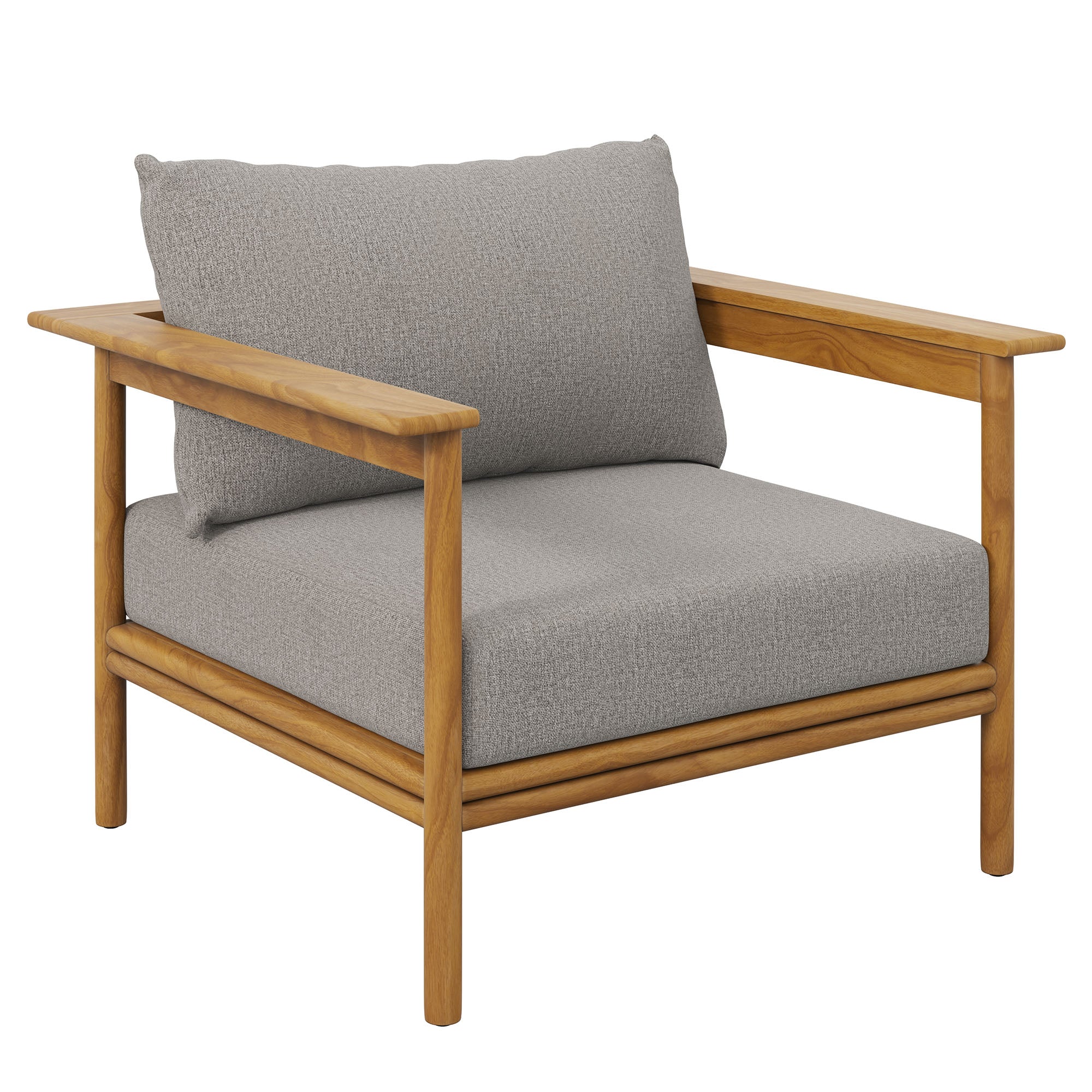 Wren 4-Piece Outdoor Patio Teak Wood Furniture Set by Modway - Image 10