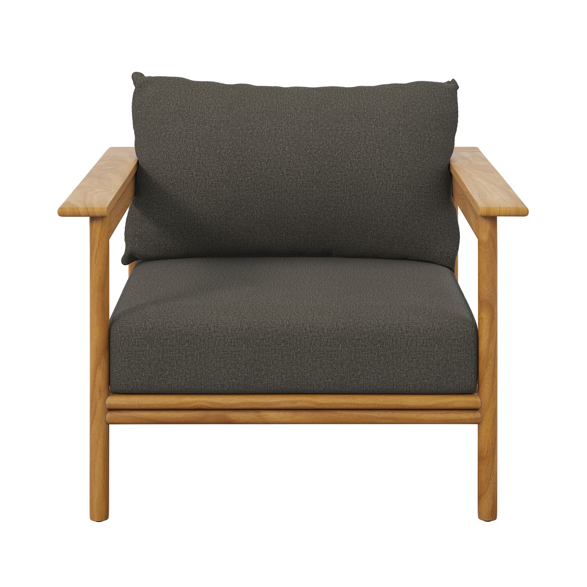 Wren Outdoor Patio Teak Wood Armchair Set of 2 by Modway - Image 8